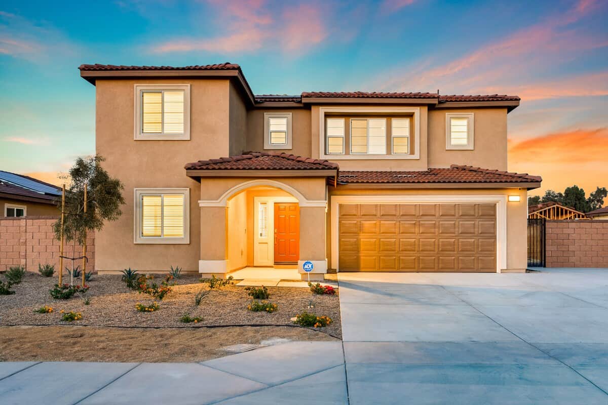 Front of the Coachella home
