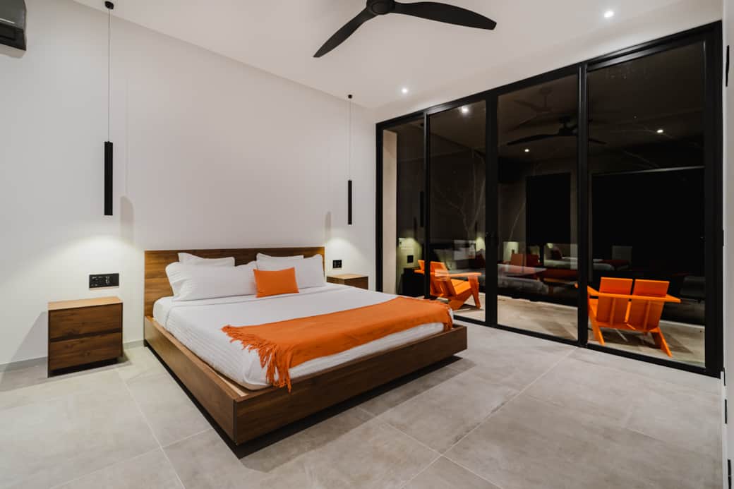 Finish a day of adventure or relaxation in our air-conditioned bedrooms
