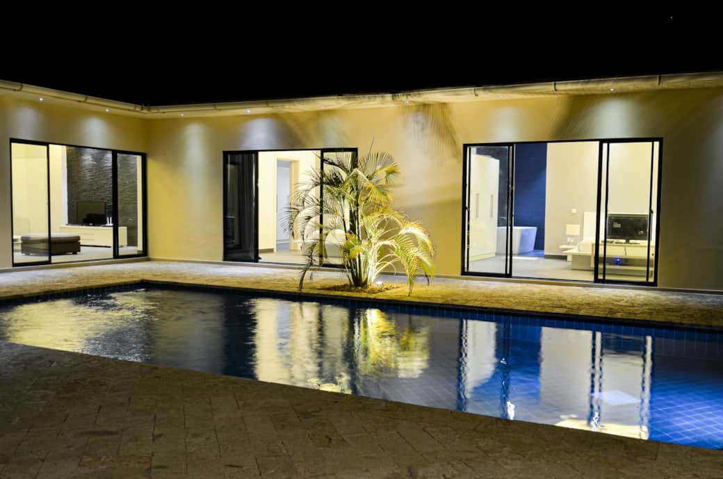 Night time Pool View