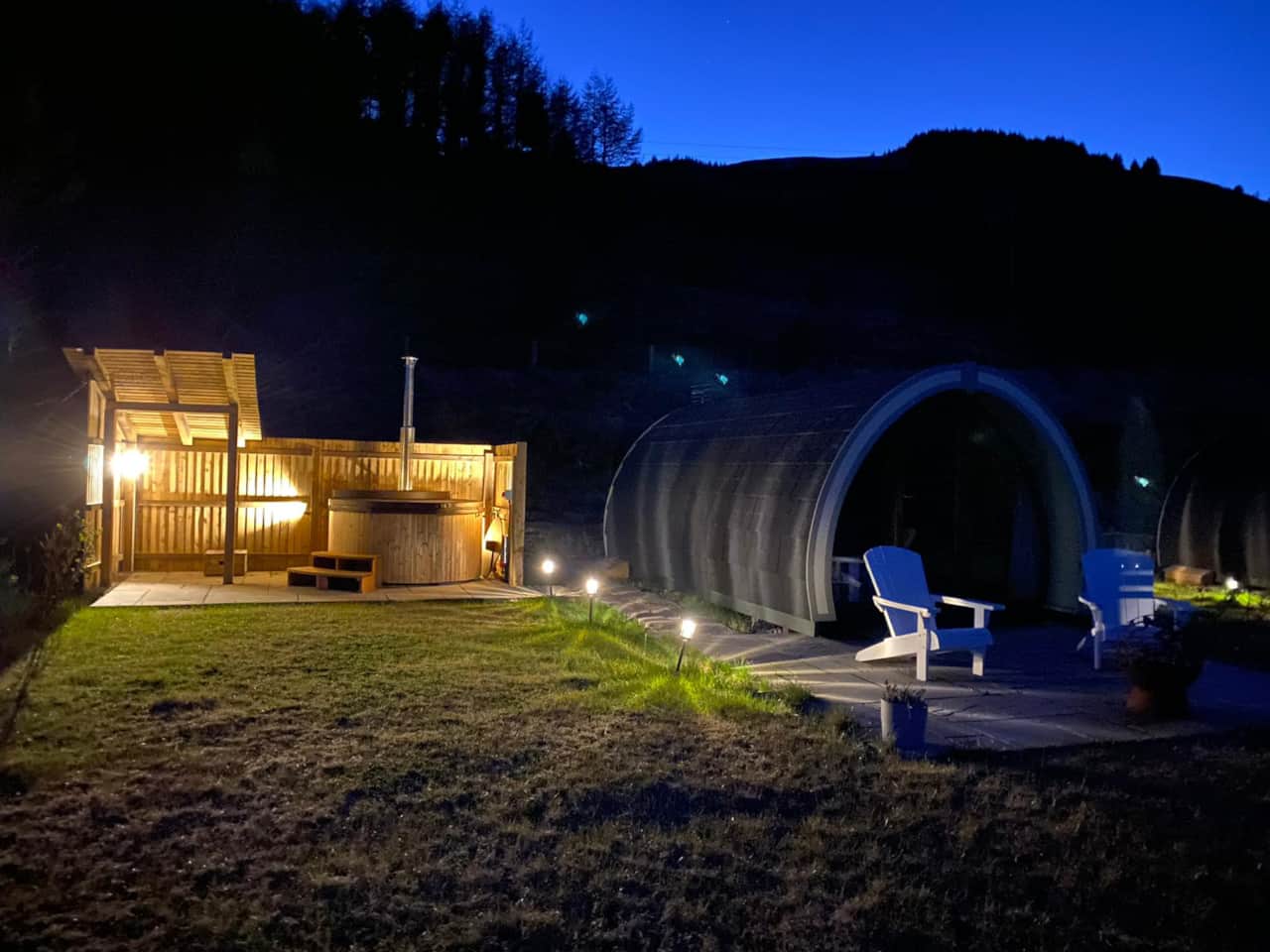 Hot Tub at night