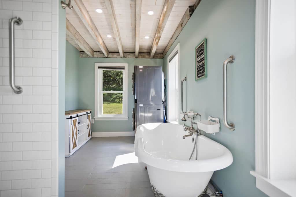 Bathroom 2, soaking tub and walk in shower!