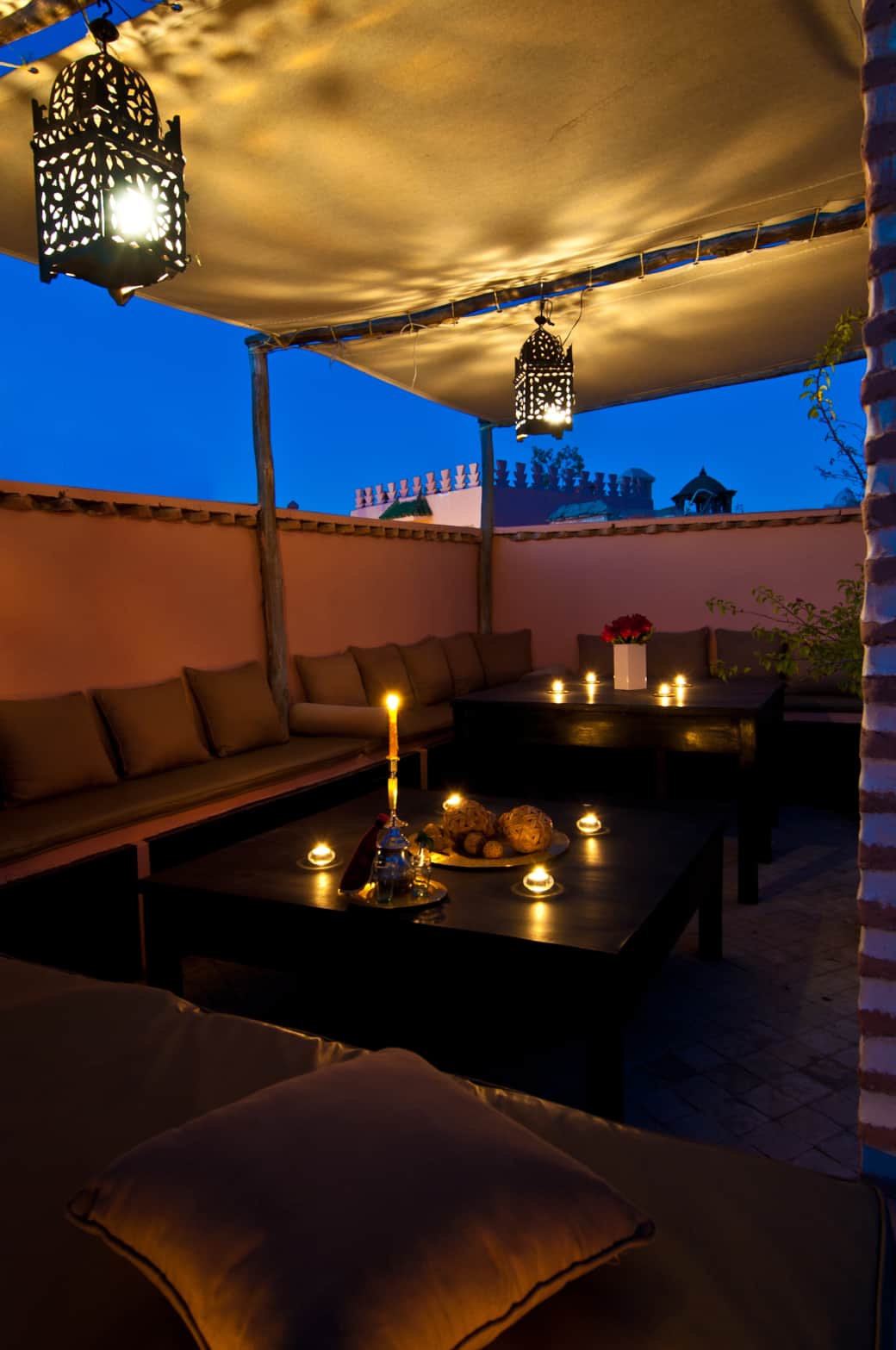Riad magellan toit terrasse nuit