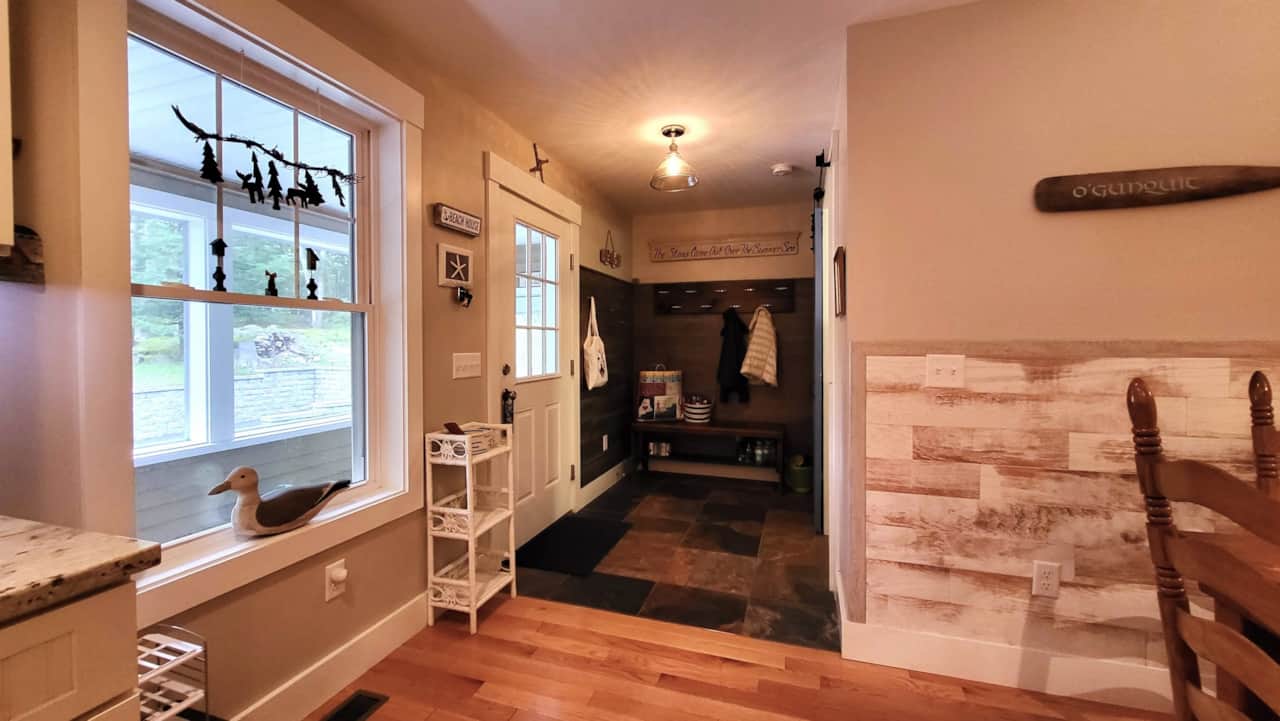 Mudroom area near entry