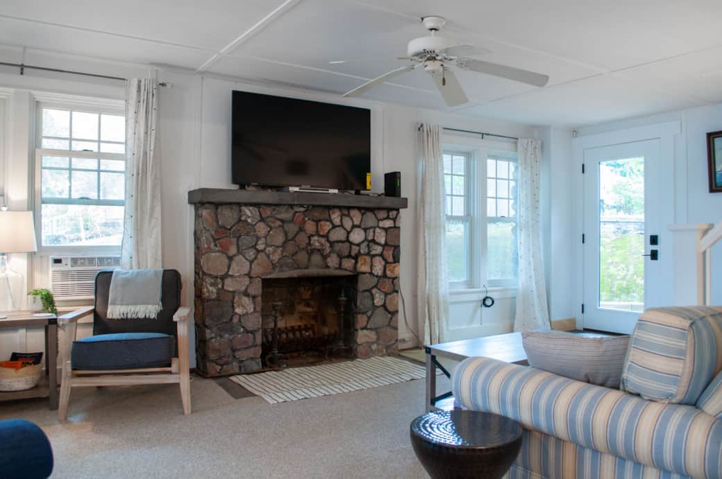 Beautiful Fieldstone Fireplace