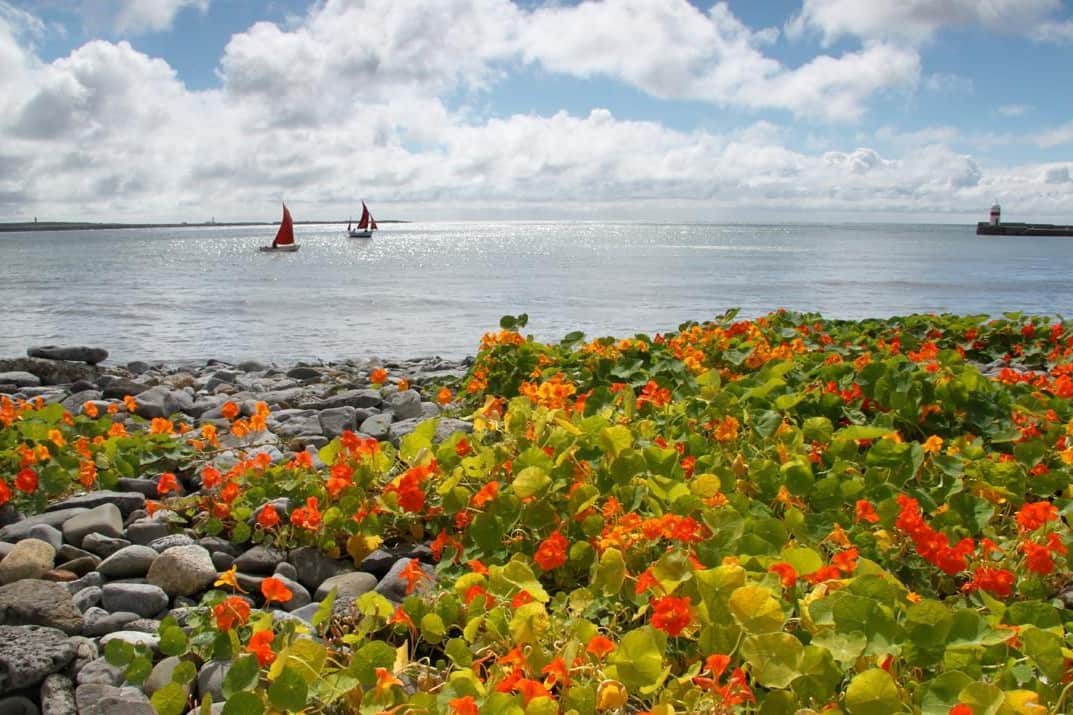 Castletown Beach with coastal views Isle of Man (credit Visit Isle of Man)
