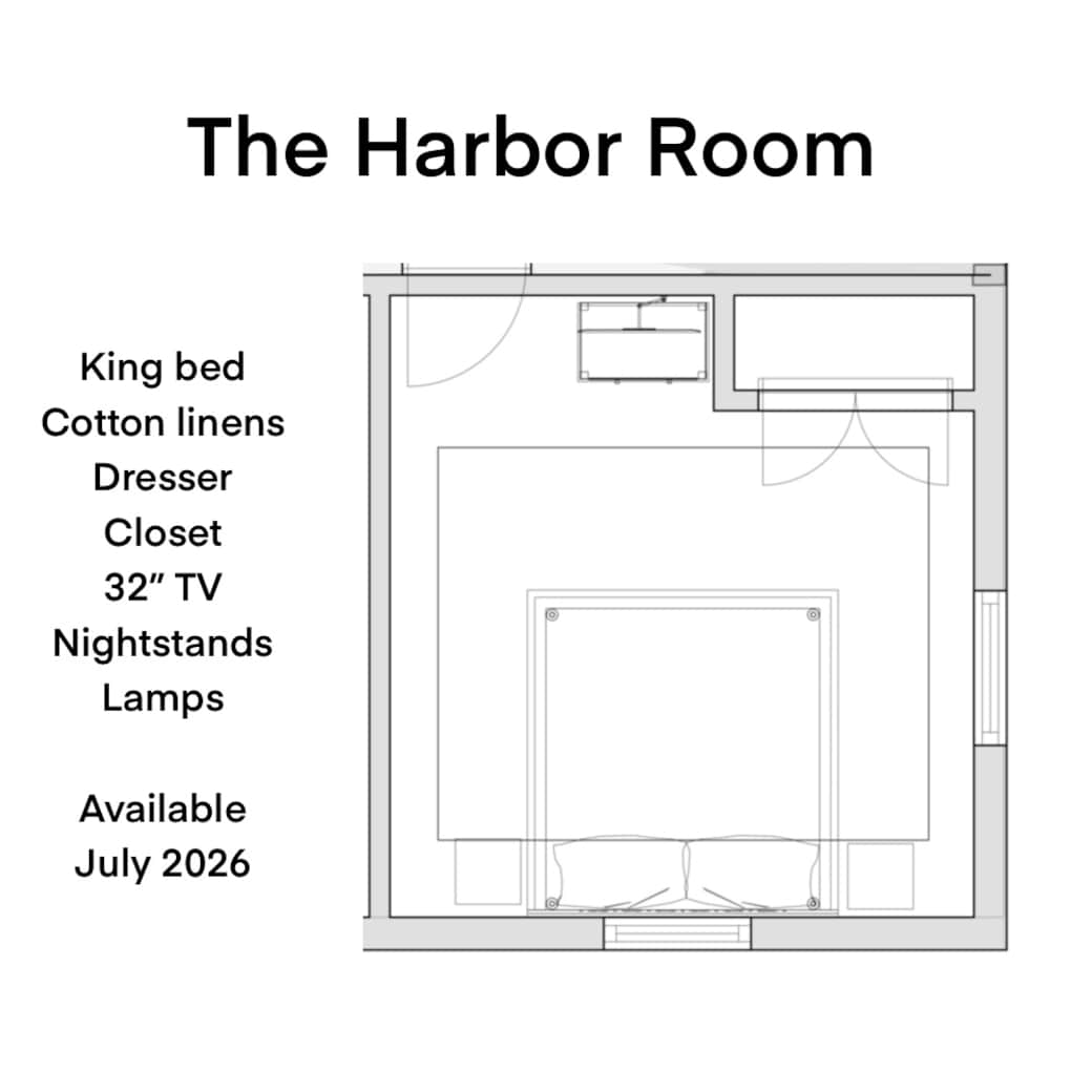 The Harbor -  king bedroom downstairs