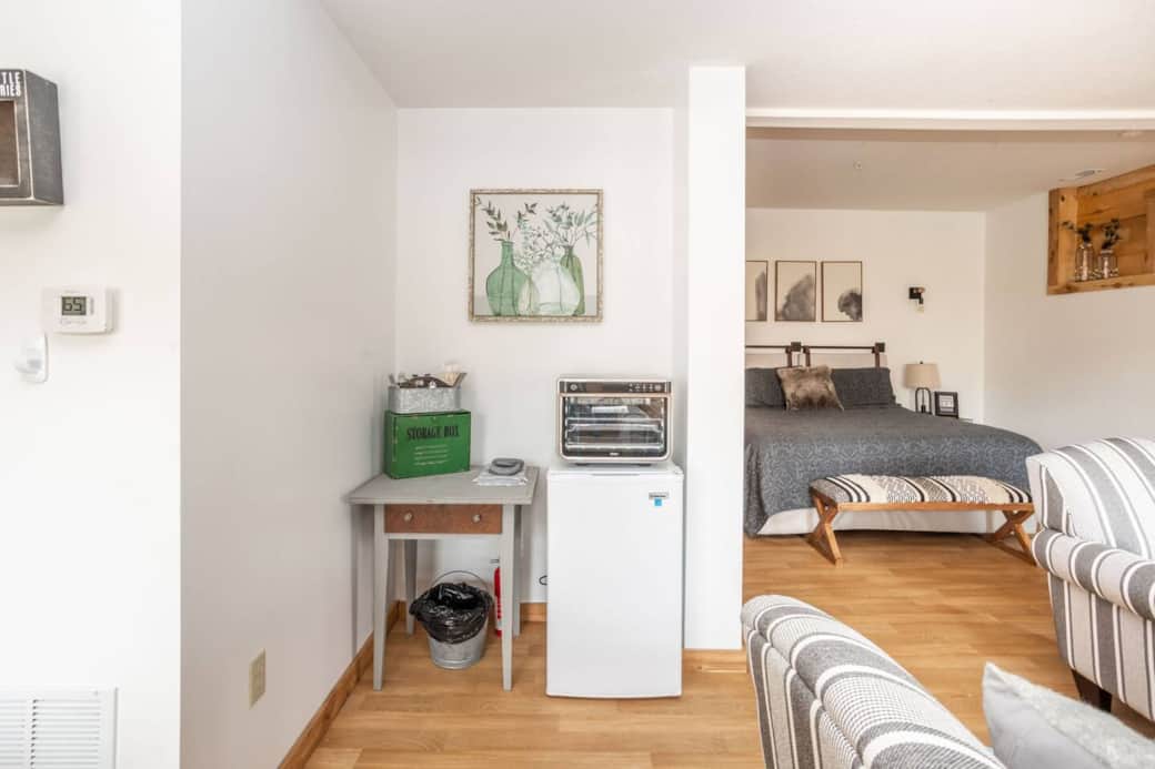 Mini Refrigerator & Toaster Oven