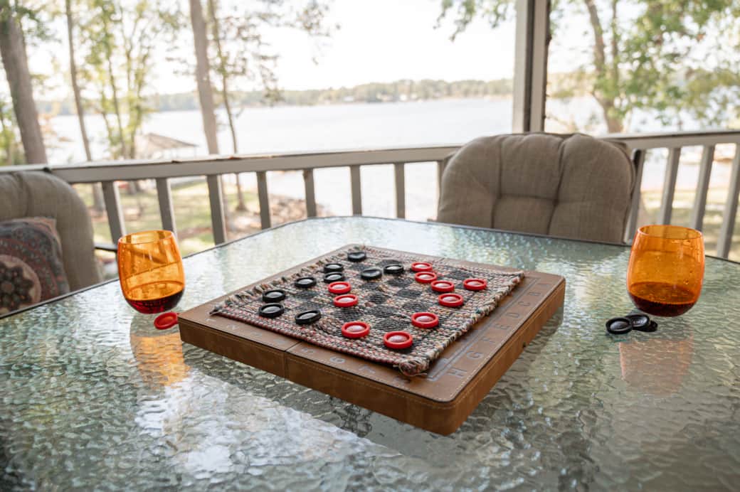 Screen porch gaming