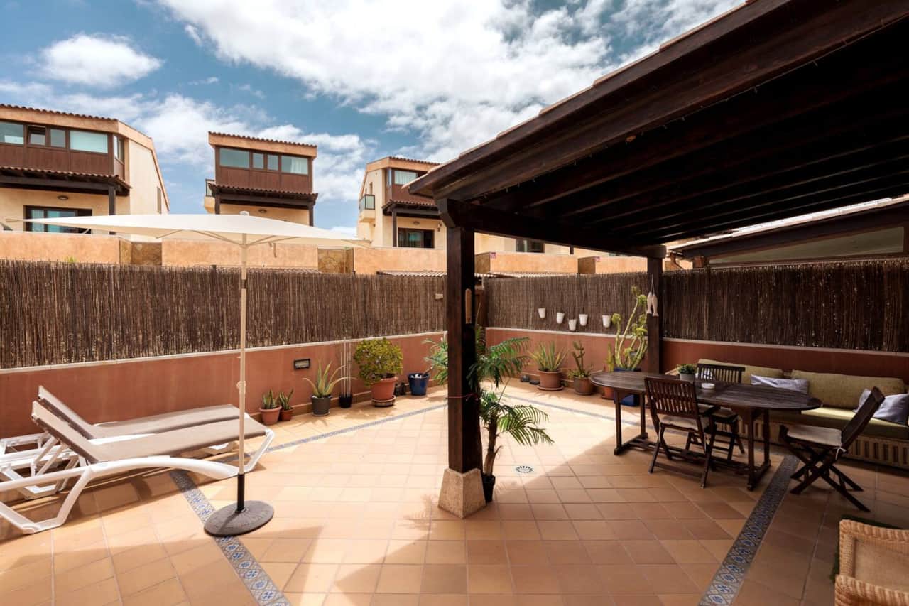 Front Terrace (1 or 4) With loungers / Sofa / Table / Pergola and Shaded Alfresco dining area Seating