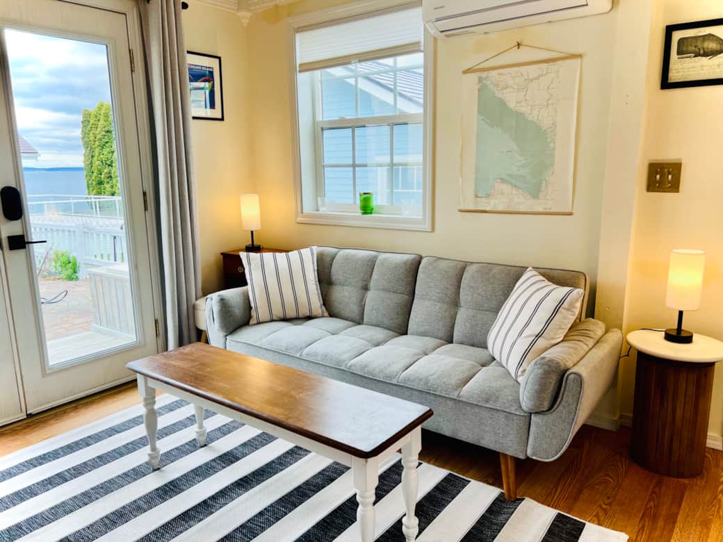Ocean views from living room