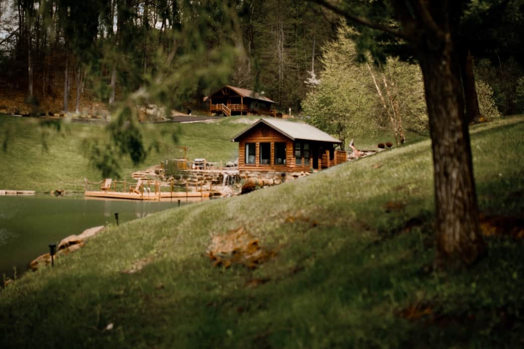 Pond slider studio cabin