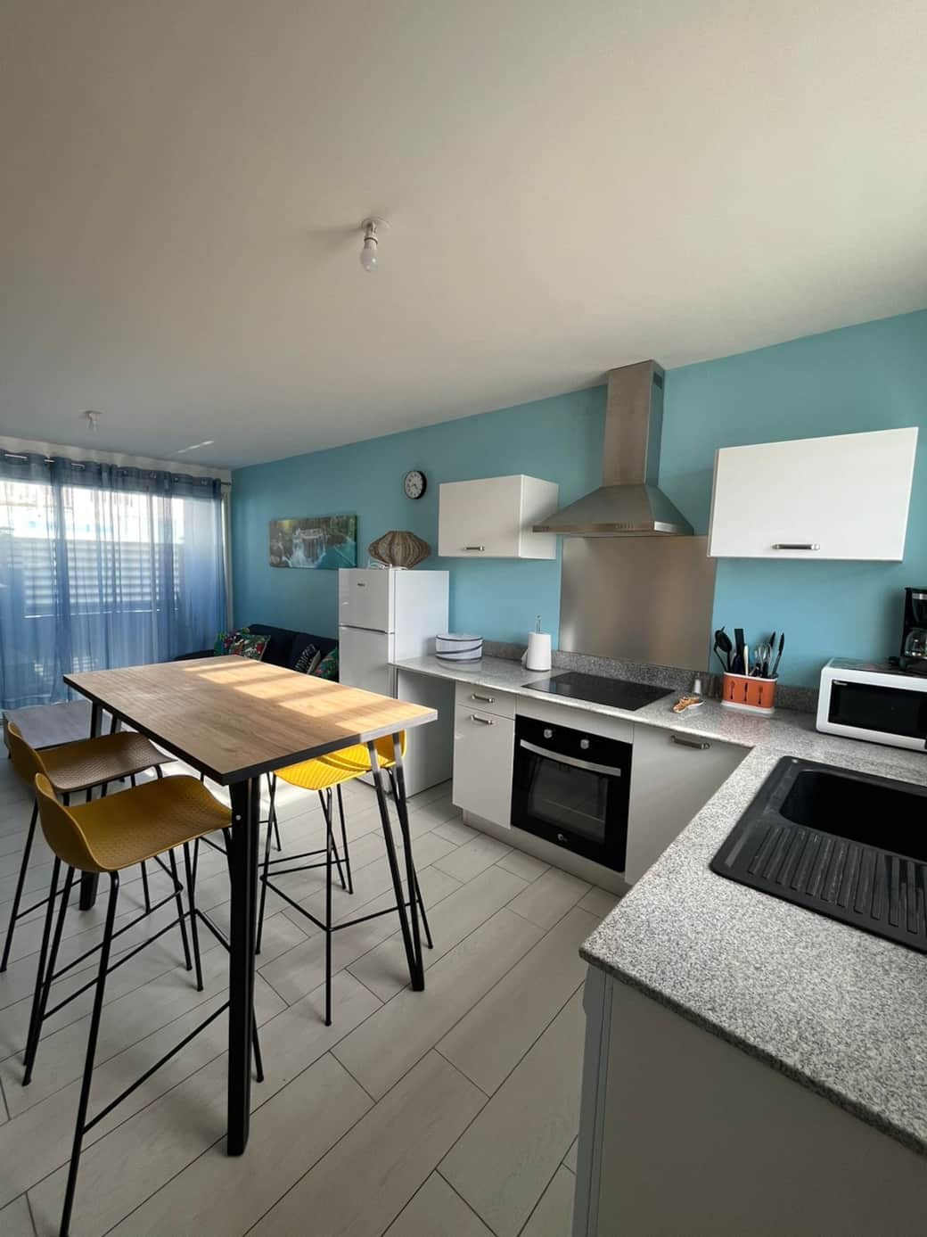 Dining table in kitchen