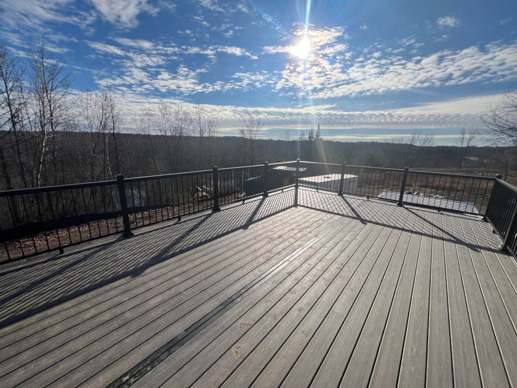 Upstairs deck Upstairs deck