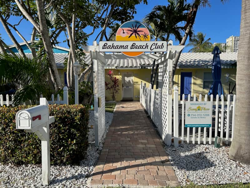 Tropical garden at Bahama Beach Club