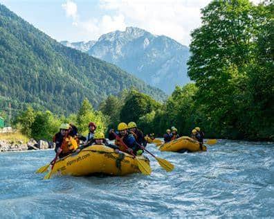 River rafting on the Lütschine near Grindelwald