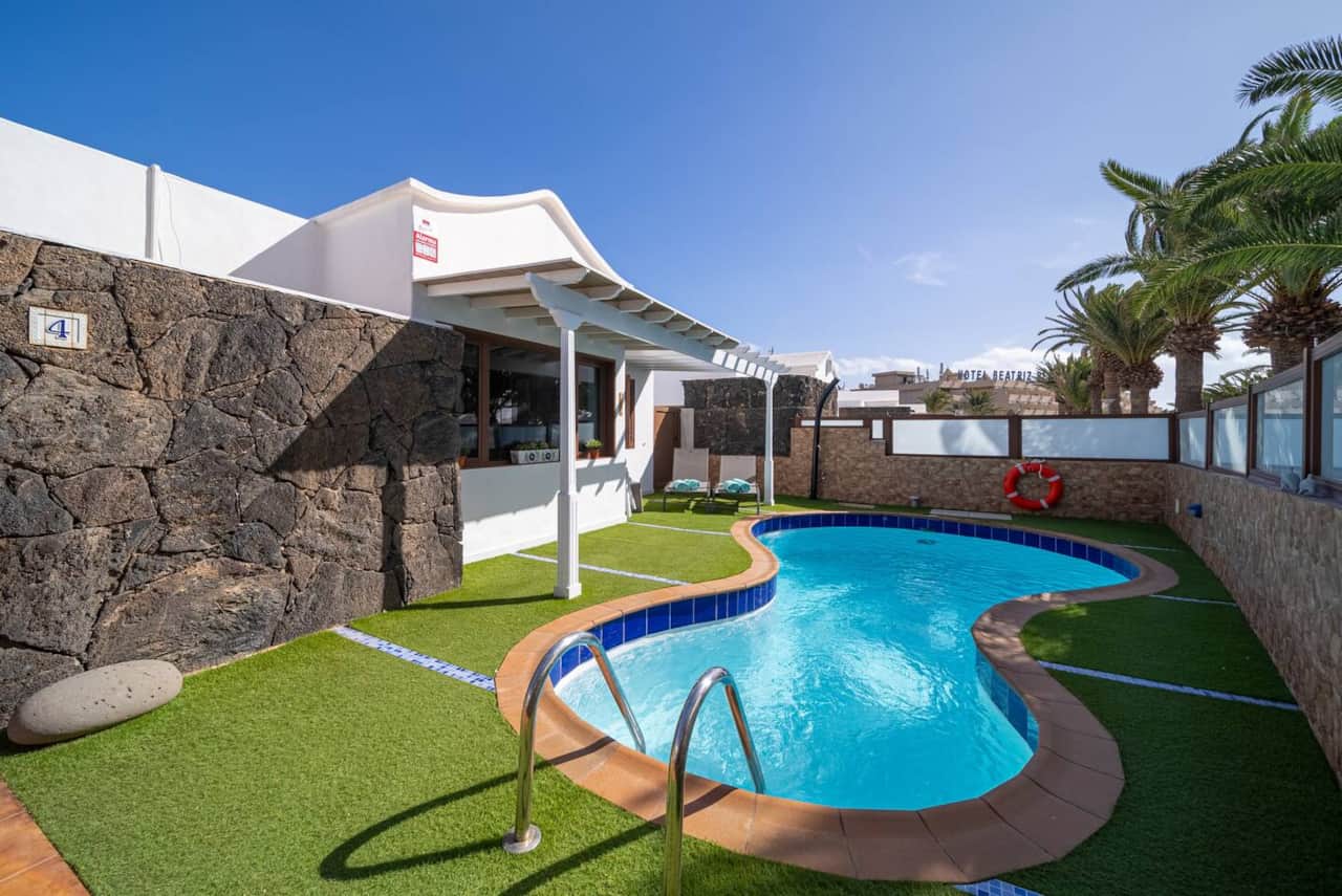 Villa Dyala with a private heated swimming pool in Puerto del Carmen, Lanzarote