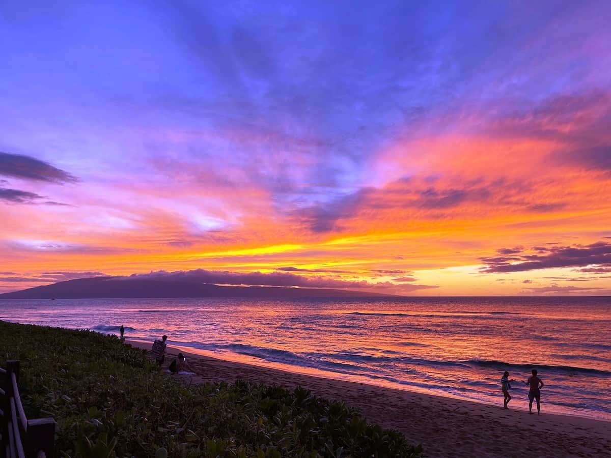 Sunset from the Resort's Beach