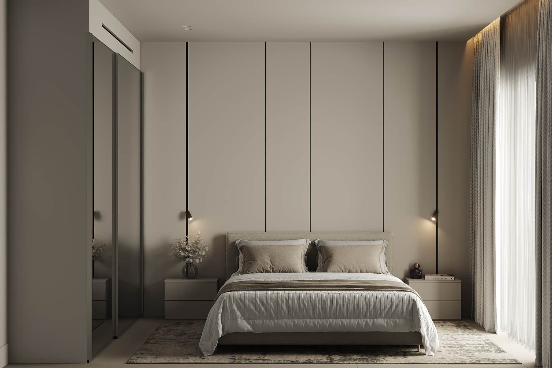 AZULIS Clubhouse luxury bedroom with crispy premium linen and custom-made pillows by RENTAL12, Olbia, Sardinia