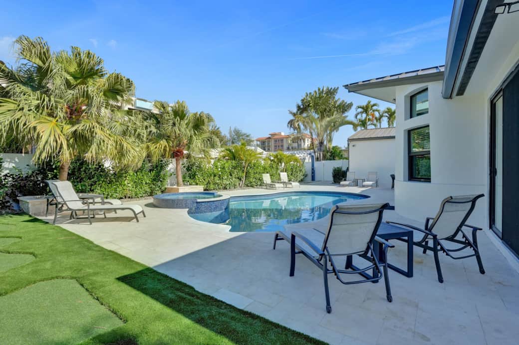 Private Pool and Spa Area