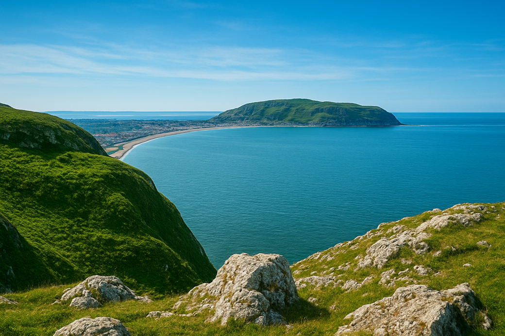 View of Llandudno Bay from Little Orme