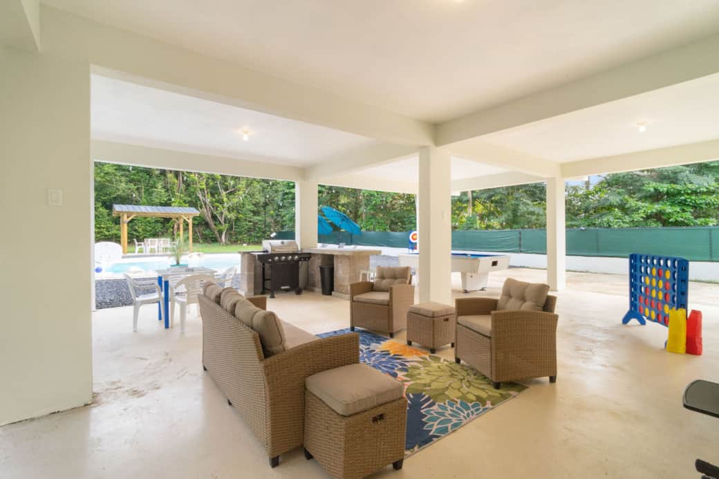 First floor cover patio