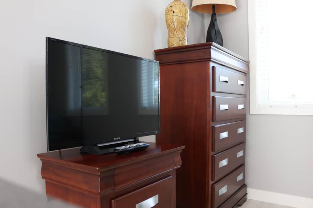 Your wide screen tv with over 100 channels and free internet 