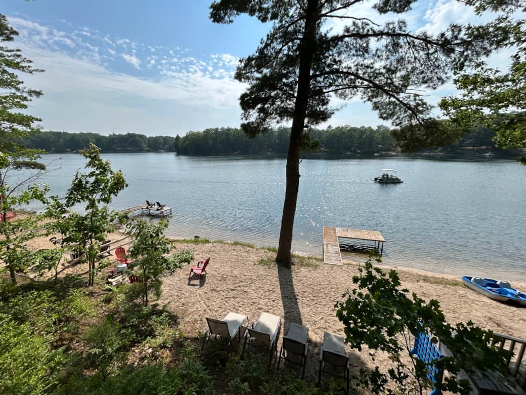 Beach view from above