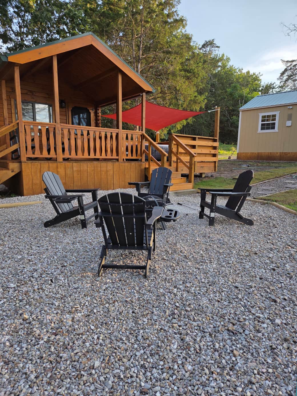 Fire pit perfect for roasting smores!