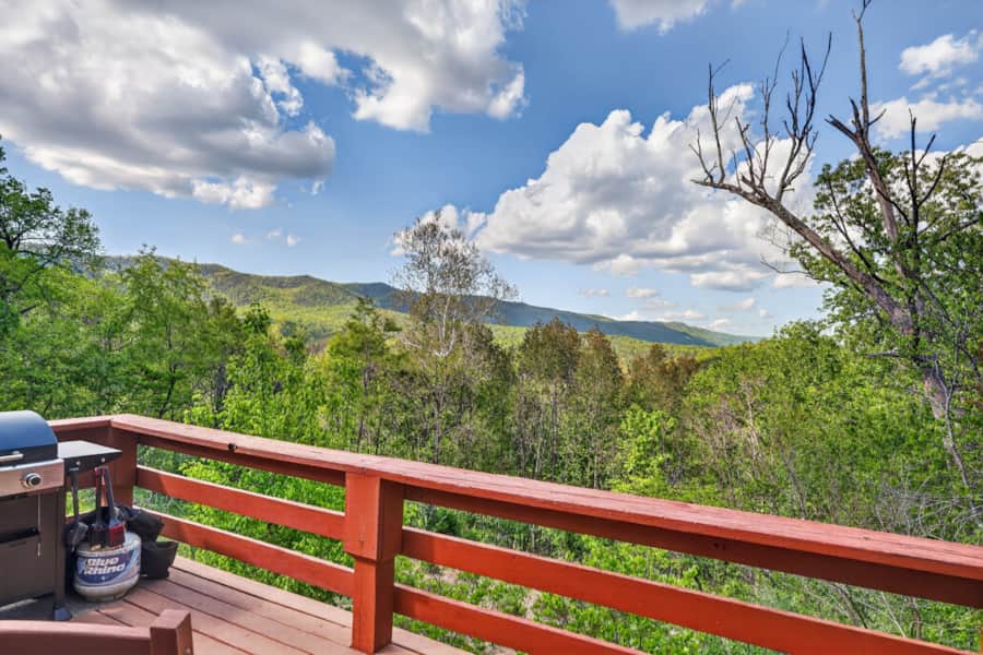 Mountain view from the deck