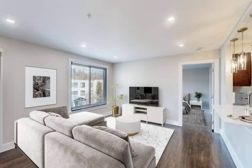 Pictures are from staged unit in the same building. Contact +12013783461 for details. 