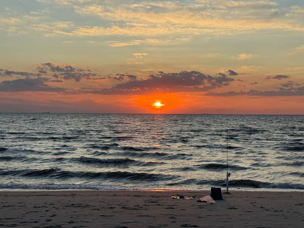 Sunset from the beach