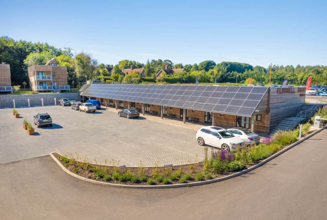 Flimwell Park lodges exterior car park Flimwell Park lodges exterior car park