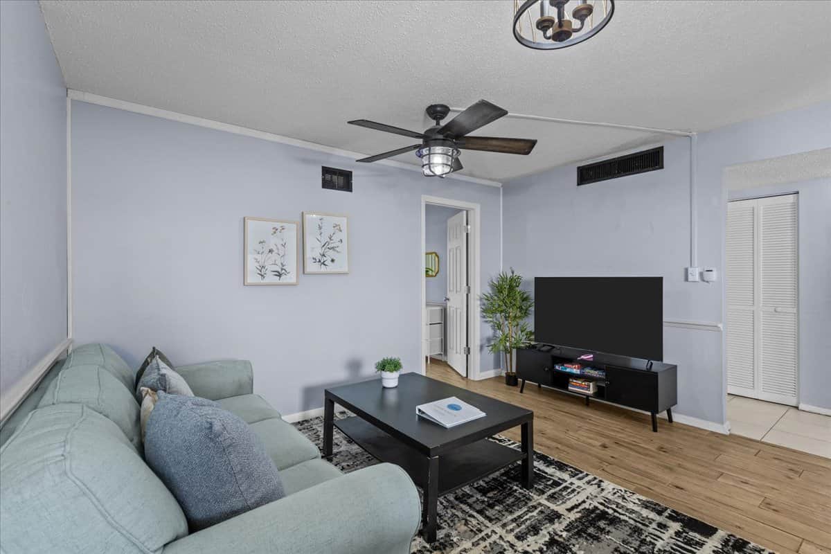 6. Super comfortable living room with SMART TV