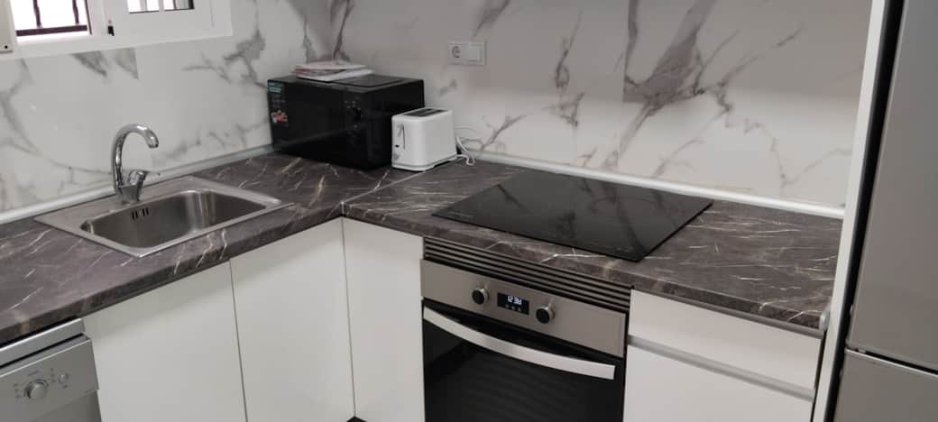 Kitchen with modern appliances