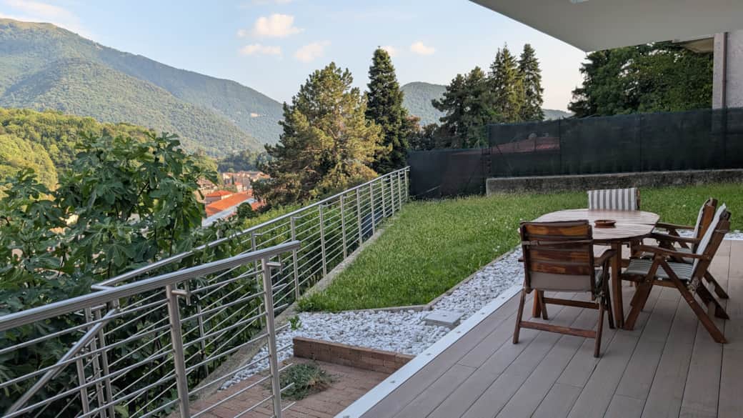 Outdoor patio view