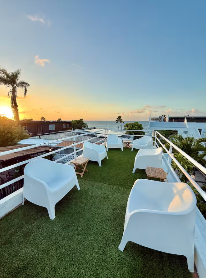 Roof top balcony with ocean view Roof top balcony with ocean view
