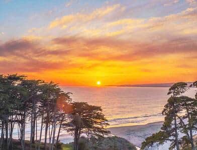 Sunset from the bluff at Seascape