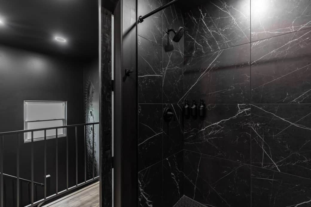 Master bath tile
Shower