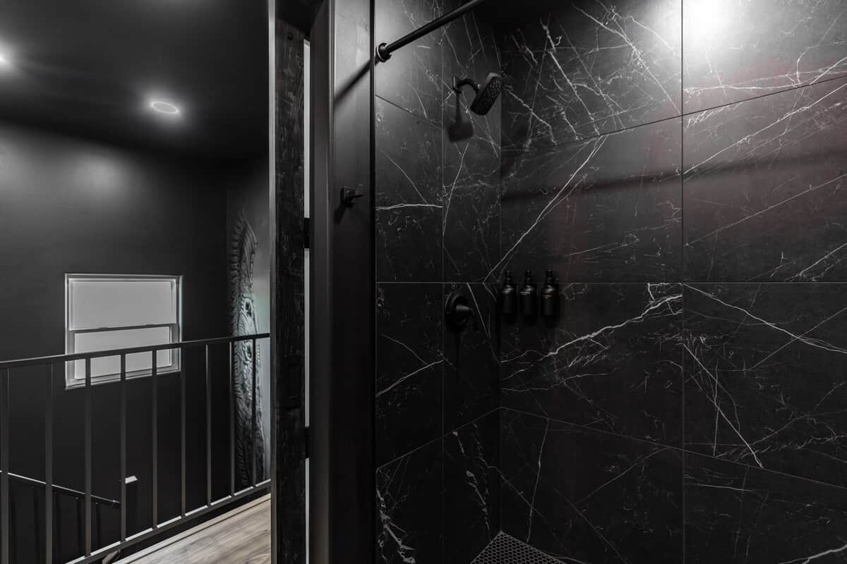 Master bath tile
Shower