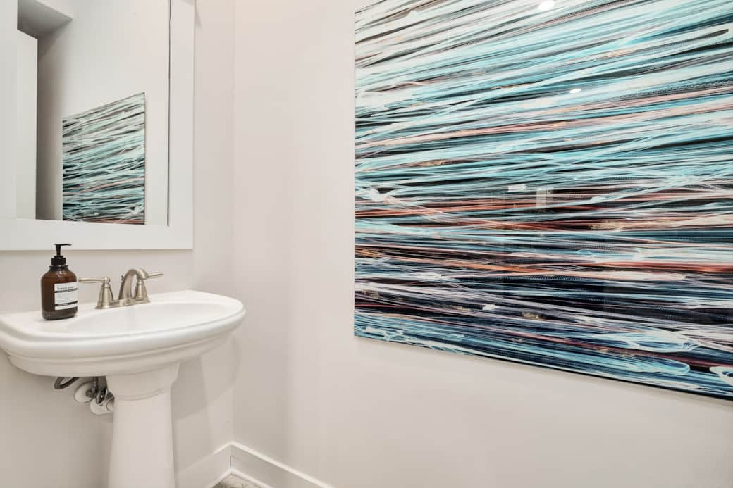 Downstairs powder room