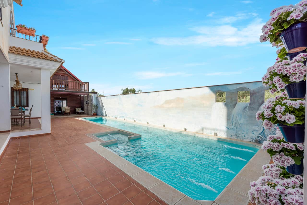 Vista de la piscina