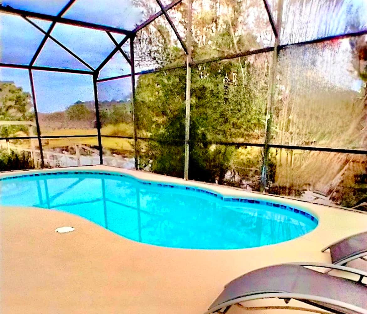 While away the hours by the pool enjoying the Nature reserve