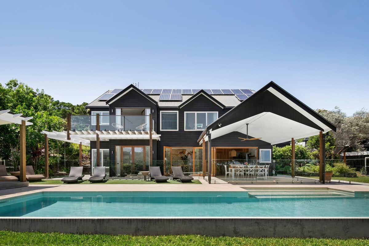 The main house and pool.