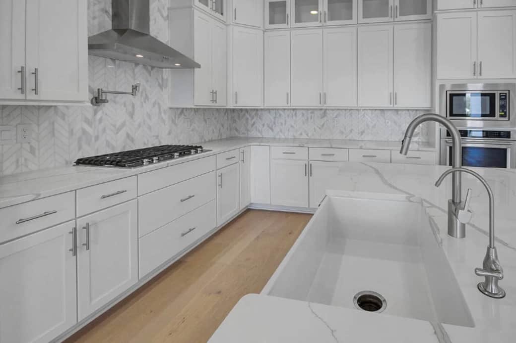 Kitchen at Blue Mountain Paradise - brand new,  with Kitchen Aid appliances, and upscale Farm sink!
