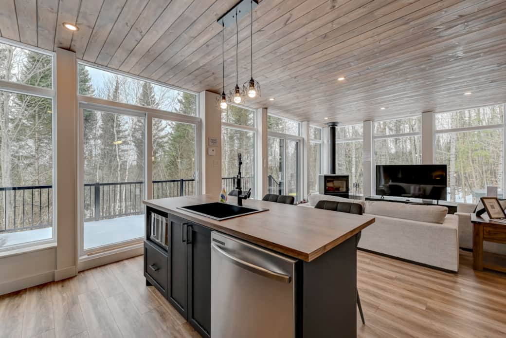 View of the living room from the kitchen View of the living room from the kitchen