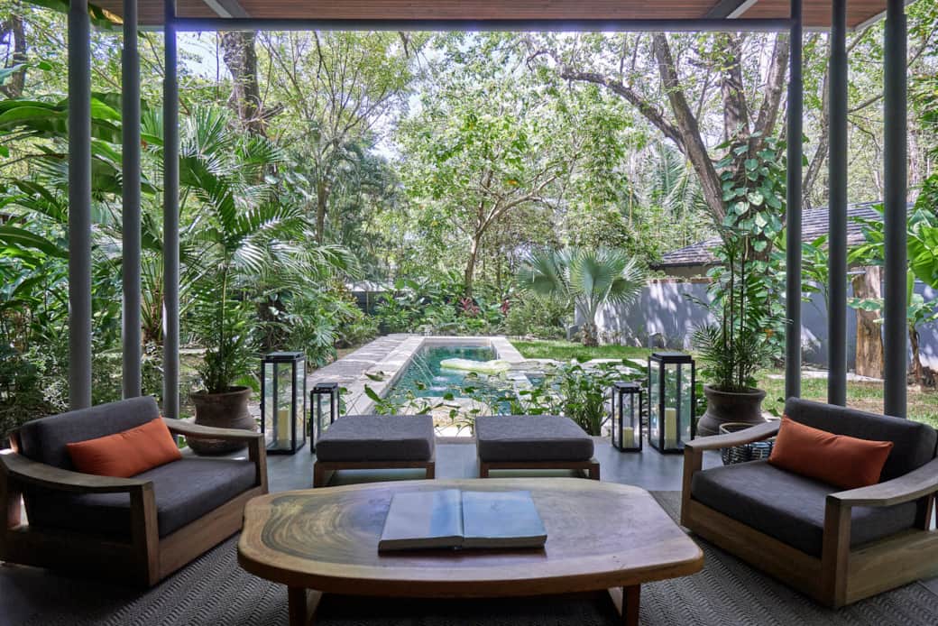 Open-Air Living Area and Saltwater Pool