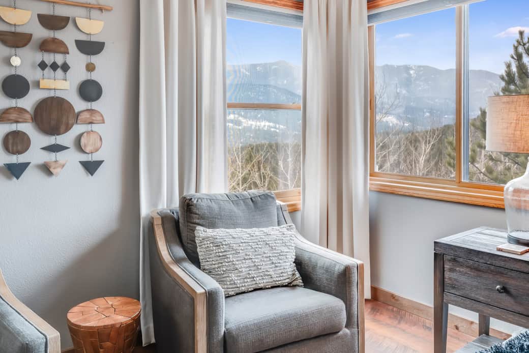 The primary bedroom showcases some of the best panoramic views!