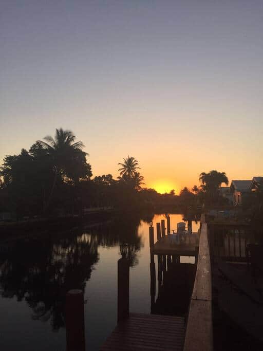 Sunrise at the dock