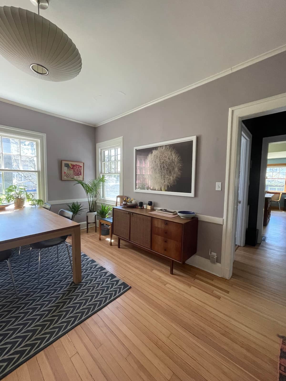 Large, sun-filled dining room and cozy nook for relaxing.