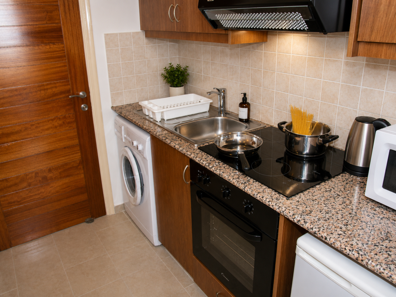 Washing machine and microwave